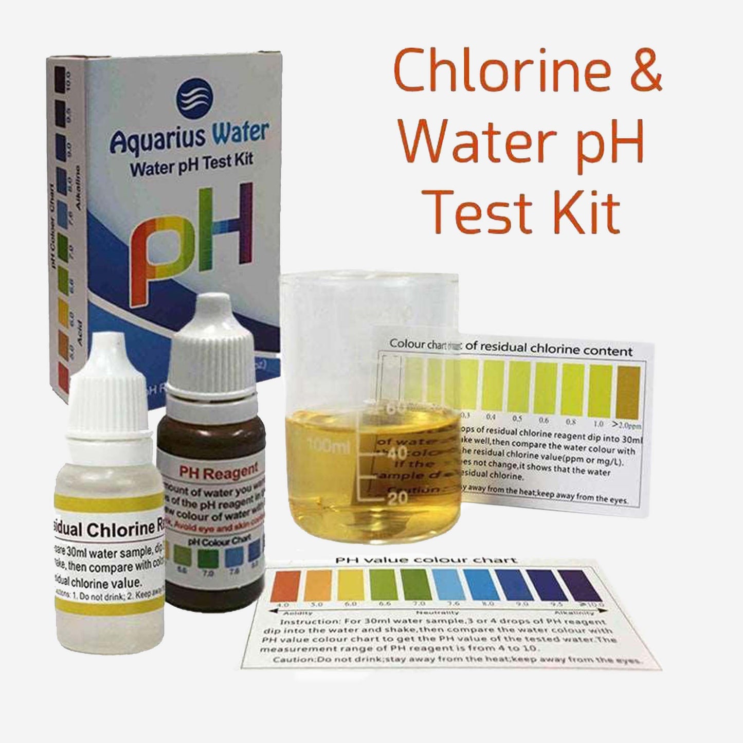 Chlorine & pH Water test Kit